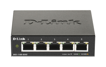 Коммутатор D-Link, DGS-1100-05V2/A1A