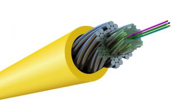 Кабель ВО Hyperline AWS1 Single Mode,  1хОВ, OS2 9/125, LSZH, Ø 4,2мм, внутри зданий, стальная проволока, цвет: жёлтый