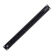 Комм. патч-панель телефонная BNH, 19", 1HU, 50хRJ45, цвет: чёрный