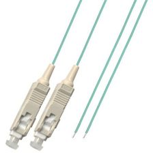 (Архив)Пигтейл Nexans LANmark-OF, SC (MM), OM4 50/125, Maxistrip, LSZH, 1м, цвет: голубой