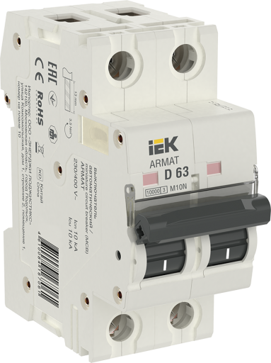 Автоматический выключатель IEK AR-M10N-2-D063