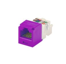 Модуль универсальный Panduit, mini-com, 1хRJ45(8P8C), CGJT, кат. 6, 250 Мгц, неэкр., 1 шт, цвет: фиолетовый
