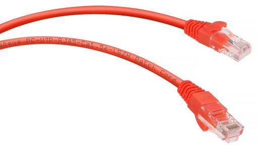 Шнур коммутационный Cabeus PC-UTP-RJ45-Cat.5e-3m-RD-LSZH