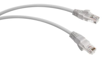 Шнур комм. WRline, кат. 5е, неэкр., U/UTP, RJ45/RJ45, 100 МГц LSZH, AWG24 2м, серый