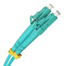 Комм. шнур оптический BNH Tight Buffer, Duplex SC/LC (UPC/UPC), OM3 50/125, LSZH, 3м, Ø 3мм, серый хвостовик, цвет: синий