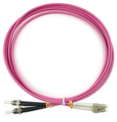 Коммутационный шнур оптический Cabeus FOP-50-OM4-LC-ST-2m