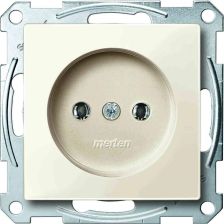 Розетка электрическая Merten System M, 2к, 16А, цвет: бежевый (MTN2001-0344)
