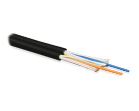 Кабель ВО Hyperline FO-D2-IN Tight Buffer,  2хОВ, SMF-28 9/125, LSZH, Ø 2мм, внутри зданий, небронированный, цвет: чёрный