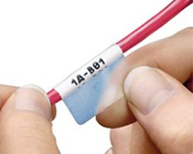 Самоламинирующиеся наклейки Hyperline, белый, 64 шт