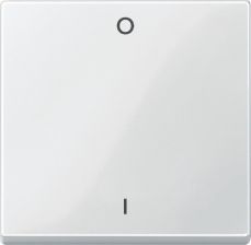 Клавиша для выключателя Merten System M, 1, цвет: полярно-белый, для 2-ух полюсного выключателя, (MTN432219)