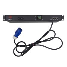 Блок распределения питания BNH B800.M, IEC С13 х8, IEC С19 х2, шнур 3м, 44,5х484х180 мм(ВхШхГ), 16А, 1ф, вход IEC 309 16A P+N+E, чёрный