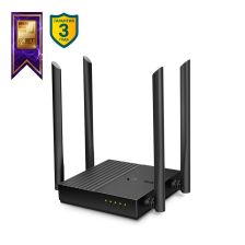 Маршрутизатор TP-Link, портов: 5, LAN: 4, WAN: 1, 1,167 Гб/с, антенн: 4, USB: Нет, 27,9х120х120 мм (ВхШхГ), цвет: чёрный, Archer C64