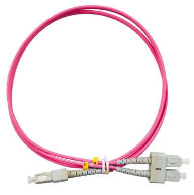 Коммутационный шнур оптический Cabeus FOP-50-OM4-SC-SC-1m