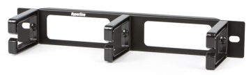(Архив)Организатор комм. шнуров Hyperline, 10", 1HU, 44х236 мм (ВхШ), горизонтальный, 3 кольца, цвет: чёрный