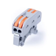 Клемма соединительная Cabeus, с рычагом, зажимов: 4, крепление DIN-рейку, (PCT-222D)