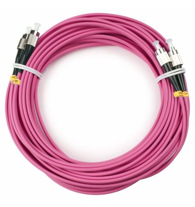 Коммутационный шнур оптический Cabeus FOP-50-OM4-FC-FC-25m