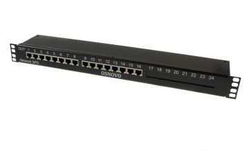Грозозащита OSNOVO, портов: 16, RJ45, PoE, (SP-IP16/1000PR)