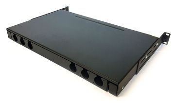 (Архив)Комм. панель ВО Molex, 1HU,   невыдвижная, выдвижная, цвет: чёрный