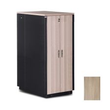 Шкаф телекоммуникационный напольный Lande SOUNDPROOF, IP20, 32U, 1666х750х1130 мм (ВхШхГ), дверь: двойная распашная, шпон, боковая панель: сплошная съ