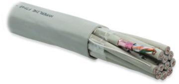 (Архив)Кабель многопарный Hyperline, F/UTP, 48 пар., кат. 5е, Ø 27,6мм, PVC, внутри зданий, цвет: серый