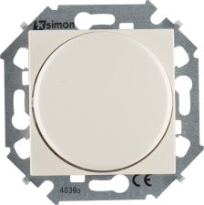 Светорегулятор Simon Simon 15, поворотно-нажимной, 16А, цвет: слоновая кость (1591790-031)