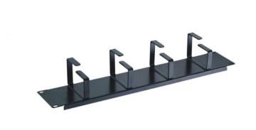 (Архив)Организатор комм. шнуров AMP, 1HU, 45х60 мм (ВхГ), кольцевого типа, 4 кольца, для кабеля, цвет: чёрный