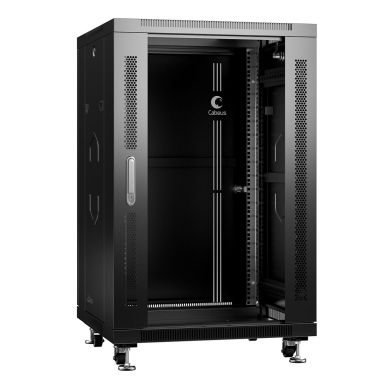 Шкаф телекоммуникационный напольный Cabeus SH-05C-18U60/60-BK