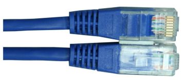(Архив)Шнур комм. AMP, кат. 5е, неэкр., U/UTP, RJ45, 100 МГц PVC, 3м, синий