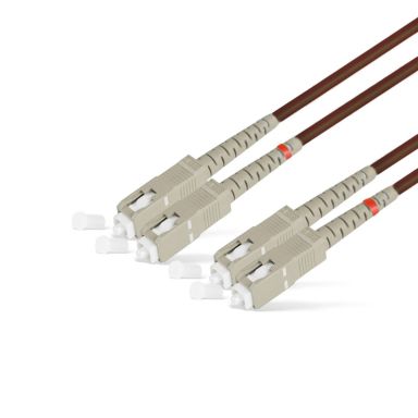 Коммутационный шнур оптический Hyperline FC-D2-50-SC/PR-SC/PR-H-30M-LSZH-BK