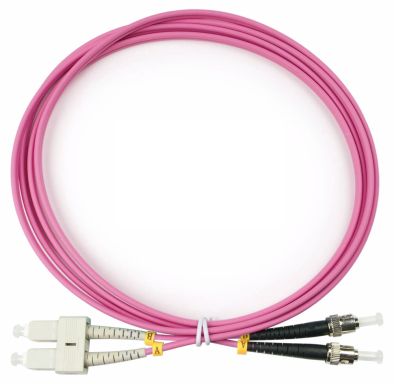 Коммутационный шнур оптический Cabeus FOP-50-OM4-SC-ST-2m