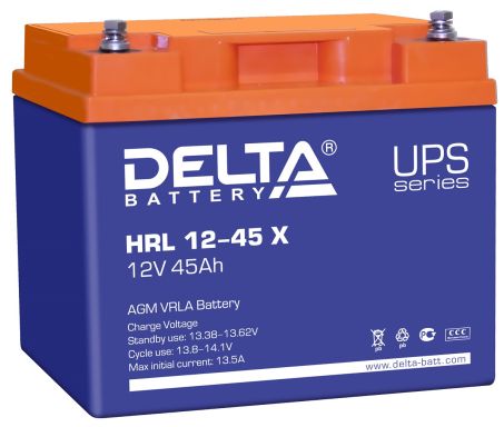 Аккумулятор для ИБП Delta Battery HRL 12-45 X