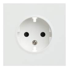 Лицевая панель розеточная Rikett Classic, цвет: белый сатин, (35632 MW)