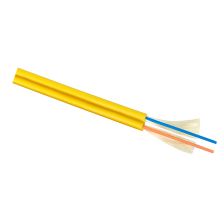 Кабель ВО Cabeus Zip-cord,  2хОВ, OS2 9/125, LSZH, Ø 5,6мм, внутри зданий, небронированный, цвет: жёлтый