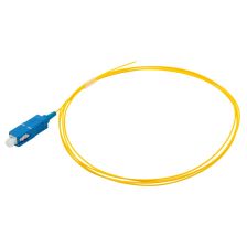 Пигтейл Lanmaster, SC/UPC, OS2 9/125, 1,5м, синий хвостовик, цвет: жёлтый