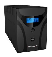 ИБП IPPON Smart Power Pro II, 1200ВА, usb кабель в комплекте, линейно-интерактивный, напольный, 139х364х195 (ШхГхВ), 220V,  однофазный, (1005583)