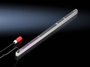 Блок силовых розеток Rittal Basic, IEC 60309 C13 х 42, вход CEE, шнур 3 м, 1495х44х70 мм (ВхШхГ), 16А, для шкафов 1800 мм, защита от перенапряжения, ч