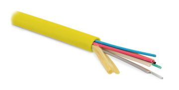 Кабель ВО Hyperline Micro-Bundle,  48хОВ, SMF-28 9/125, LSZH, Ø 6,5мм, внутри зданий, небронированный, цвет: жёлтый