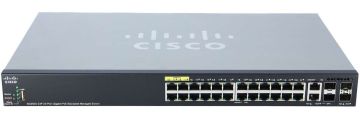 Коммутатор Cisco, SG350X-24P-K9-EU