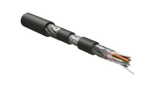 Кабель интерфейсный промышленный Hyperline IFUTP4-C5E-S24/1-ARM/W-LSZH/NY-BK