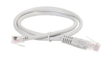 Шнур комм. ITK, кат. 5е, экр., FTP, RJ45/RJ12, PVC, 2м, серый