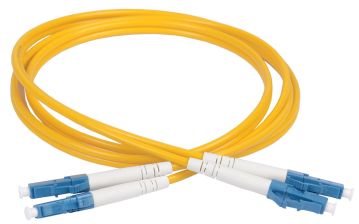 Комм. шнур оптический ITK, Duplex LC/LC (UPC/UPC), OS2 9/125, LSZH, 3м, синий хвостовик, цвет: оранжевый