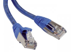 (Архив)Шнур комм. Siemon MC, кат. 5е, экр., F/UTP, RJ45/RJ45, LSZH, 3м, синий, без индивидуальной упаковки