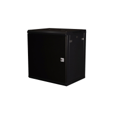 Шкаф телекоммуникационный настенный Datarex, 19", 12U, 600х450 мм (ШхГ), дверь: металл, разборный, цвет: чёрный