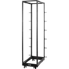 Стойка открытая 19" TWT, универсальная, 48U, 1020 мм Г, двухрамная, цвет: чёрный