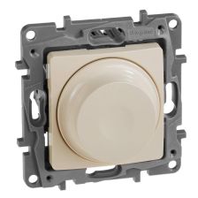 Светорегулятор Legrand Etika, с поворотной ручкой, цвет: слоновая кость (672319)
