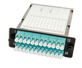 (Архив)Кассета MPO Nexans LANmark-OF MPO, standard, 24хОВ, LC (MM), OM4 50/125, цвет: чёрный