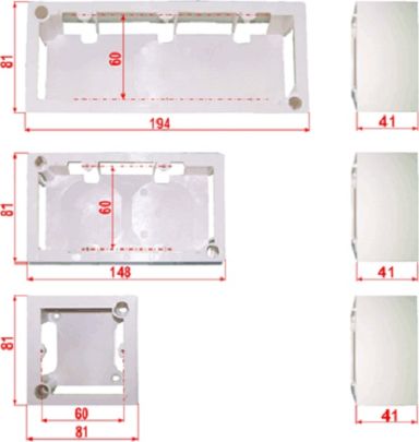 Коробка открытого монтажа Lanmaster LAN-WB45x45-WH