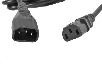 Шнур для блока питания Rem Rem-10, IEC С13, вилка IEC 60320 С14, 1.8 м, 10А, цвет: чёрный