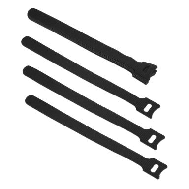 Стяжка кабельная на липучке Cabeus CLAMP-180-BK