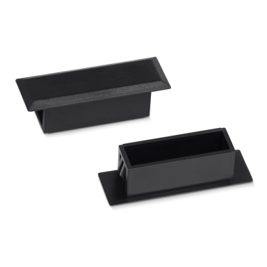 Заглушка для оптических проходных адаптеров Cabeus CAP-DSC-BK